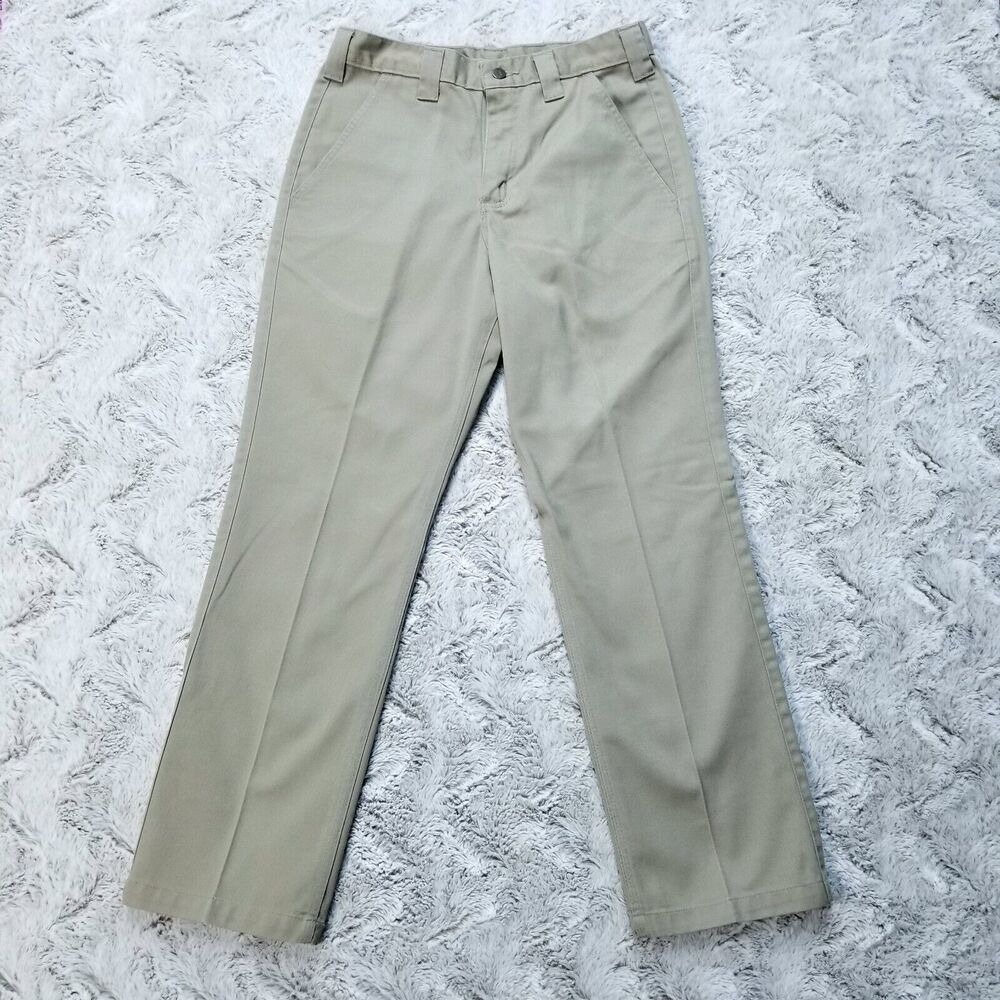 Carhartt Pants Mens Size 30x30 Brown Regular Straight Dark Wash Khakis Flat...